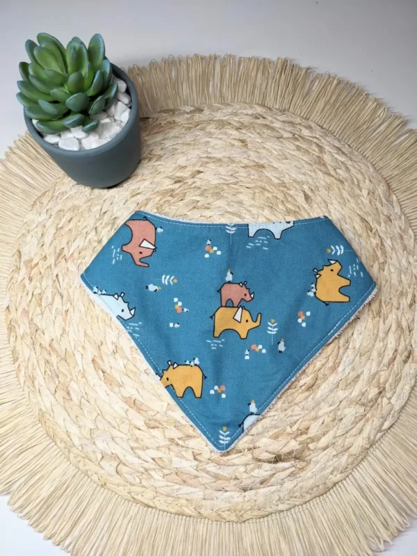 Bavoir bandana éléphant