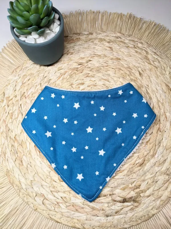 Bavoir bandana étoiles