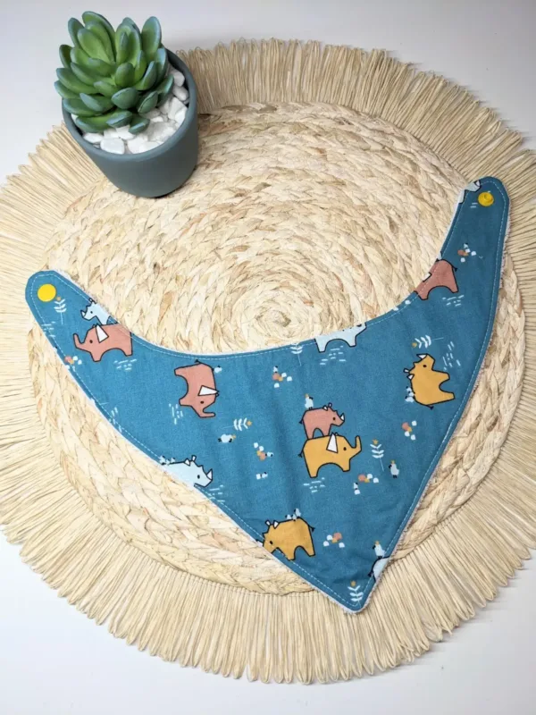 Bavoir bandana éléphant