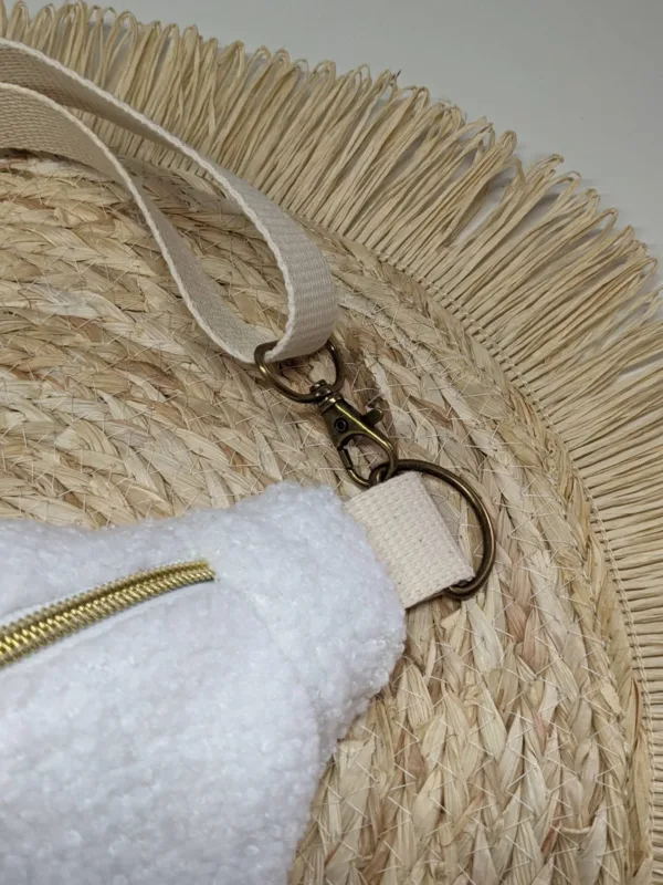 Sac banane moumoute blanc