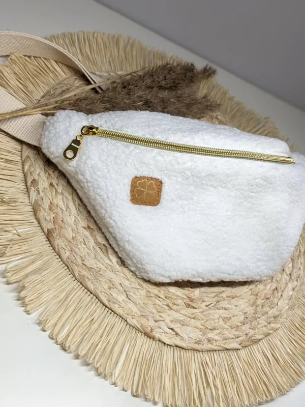 Sac banane moumoute blanc