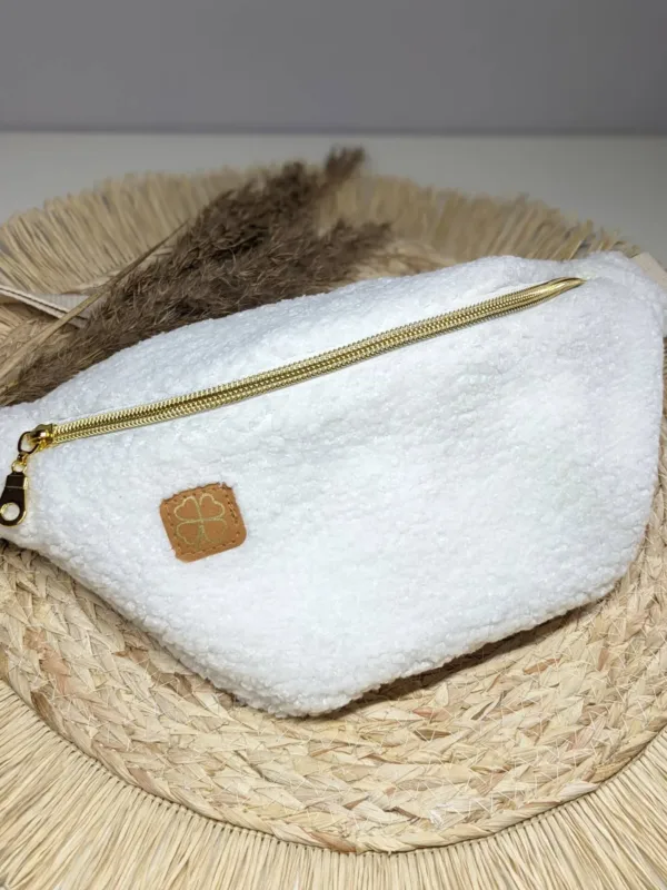 Sac banane moumoute blanc