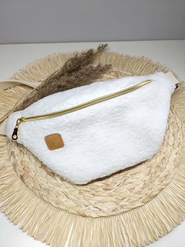 Sac banane moumoute blanc