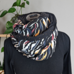 Tour de cou, écharpe foulard zébre