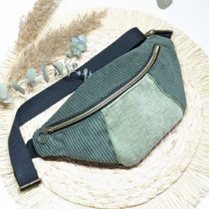 Sac banane vert kaki bi matière