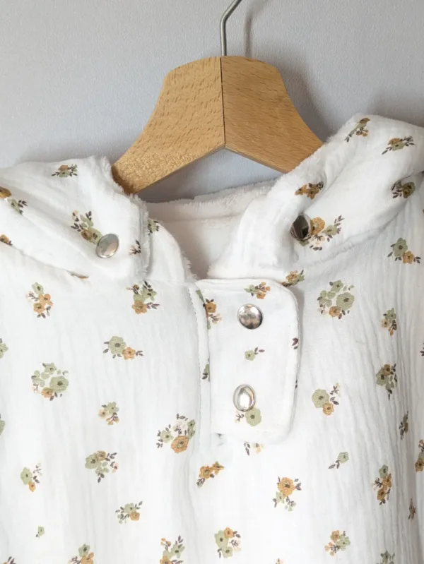 Poncho, cape évolutif bébé et enfant. MI-SAISON (Sur commande) – Image 3