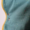 Poncho, cape évolutif bébé et enfant | MI-SAISON | 12-24 mois | Bleu canard doré – Image 5