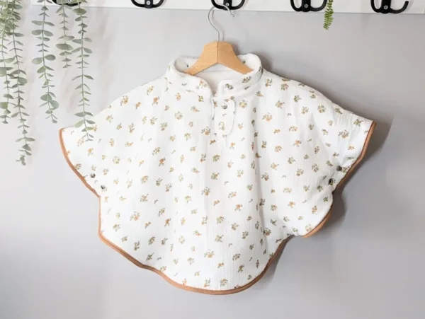 Poncho, cape évolutif bébé et enfant. MI-SAISON (Sur commande) – Image 2
