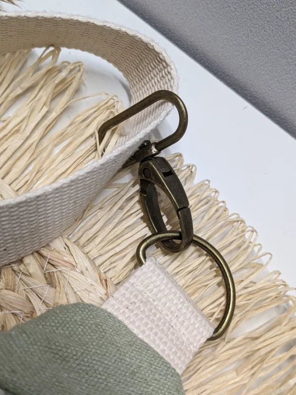 Sac banane coton vert été 1 Couleur tendance été