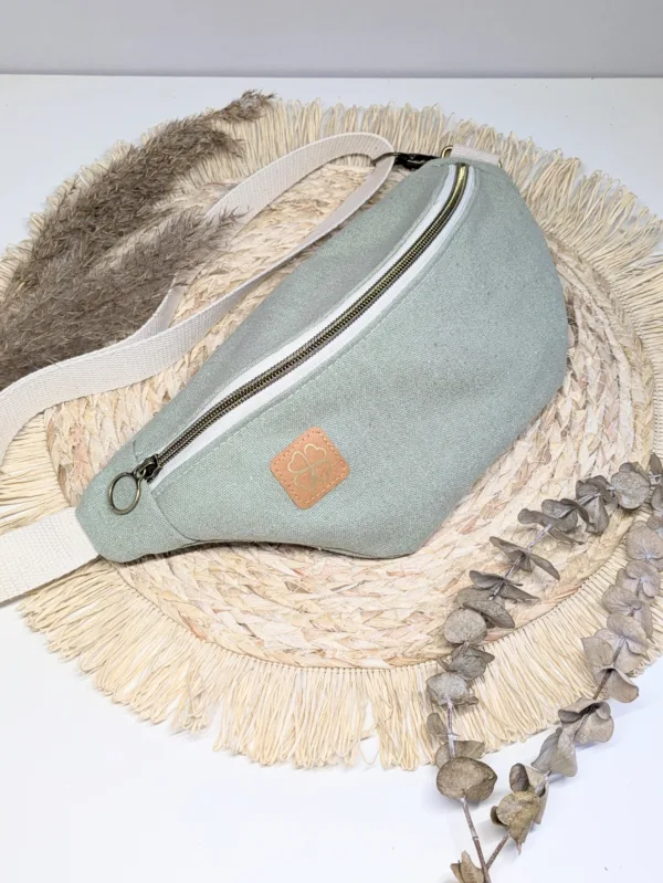 Sac banane coton vert été 1 Couleur tendance été