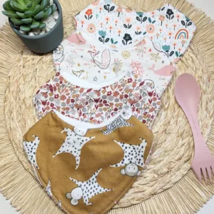 Bavoir bandana fait main trop mignon