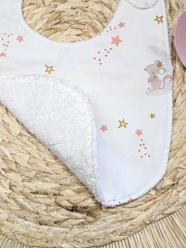 Bavoir bébé 0-6 mois fait main trop mignon