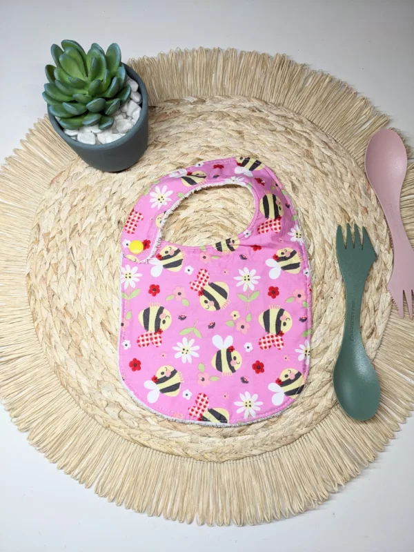 Bavoir bébé 0-6 mois fait main trop mignon