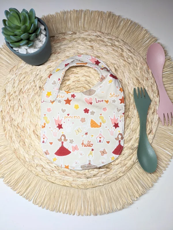 Bavoir bébé 0-6 mois fait main trop mignon