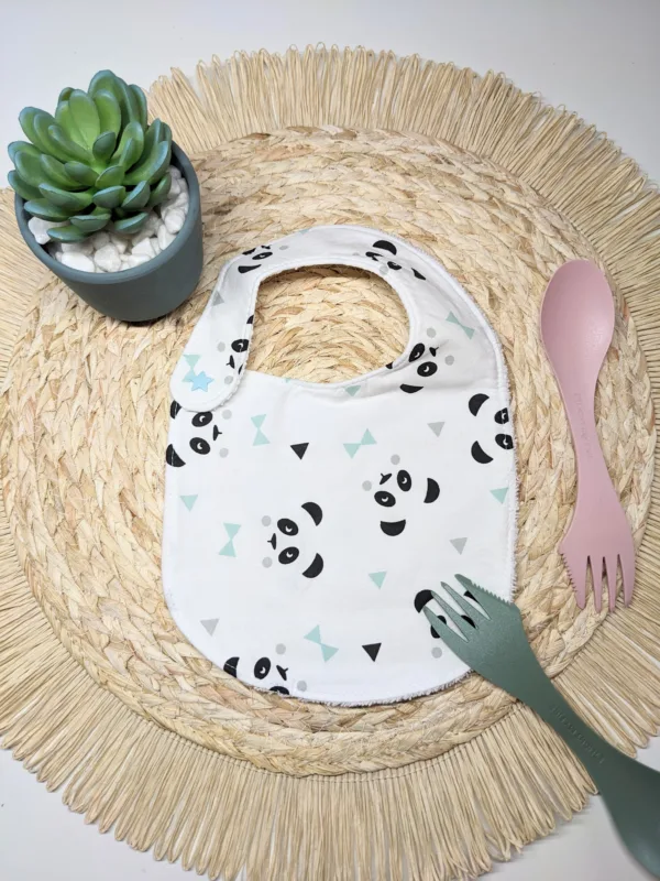 Bavoir bébé 0-6 mois fait main trop mignon
