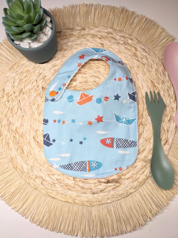 Bavoir bébé 0-6 mois fait main trop mignon