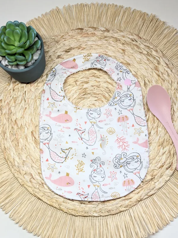 Bavoir bébé 0-6 mois fait main trop mignon