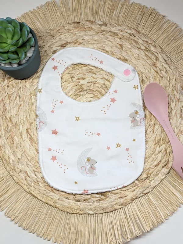 Bavoir bébé 0-6 mois fait main trop mignon