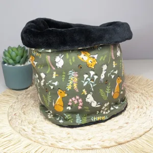 Tour de cou, Snood enfant - Lapin/Renard- Fait main