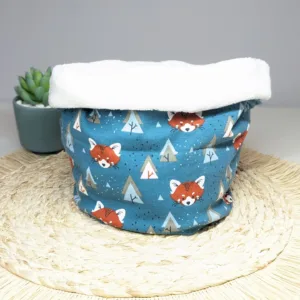 Tour de cou, Snood enfant - Panda roux - Fait main