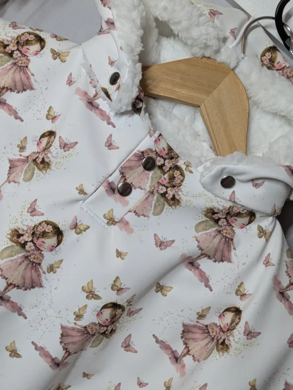 Poncho cape de pluie évolutif imperméable bébé fée papillon
