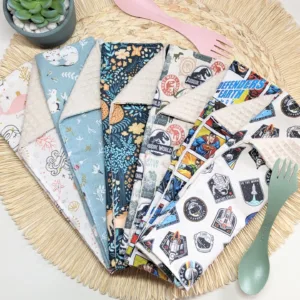 Serviette de table réutilisable , fait main , pour adulte et enfant