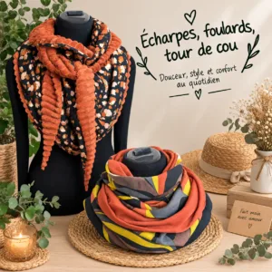 Les foulards, écharpes, tours de cou ...